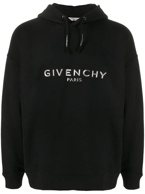 Givenchy men's black hoodie